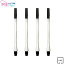 COSMO DARTS(コスモダーツ) Fit Shaft COLOR Carbon(フィットシャフト カラーカーボン) スリム ロック パールホワイト <8>...