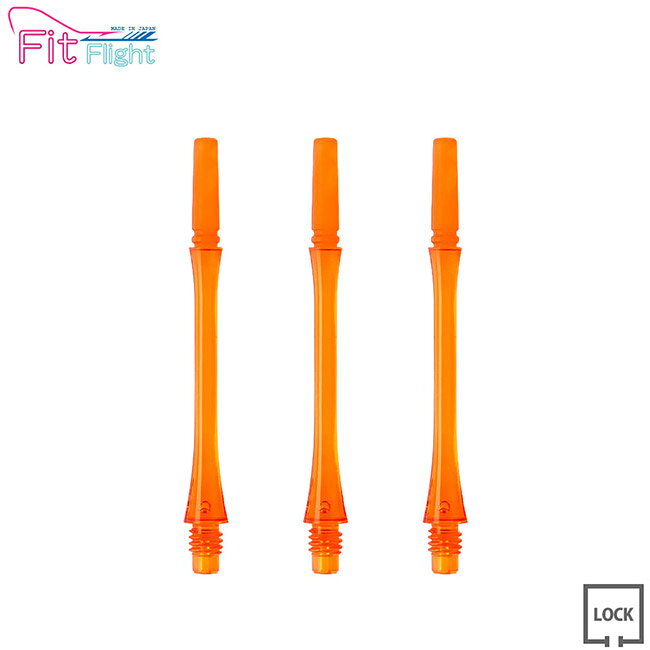 COSMO DARTS(コスモダーツ) Fit Shaft GEAR(フィットシャフト ギア) スリム ロック オレンジ ＜6＞　(ダーツ シャフト darts shaft Slim Lock Orange)