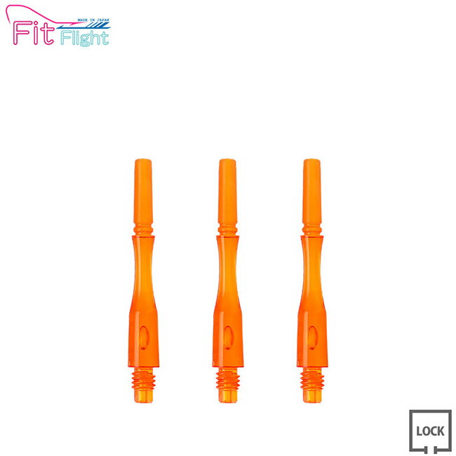 COSMO DARTS(コスモダーツ) Fit Shaft GEAR(フィットシャフト ギア) ハイブリッド ロック オレンジ ＜3＞　(ダーツ シャフト darts shaft Hybrid Lock Orange)