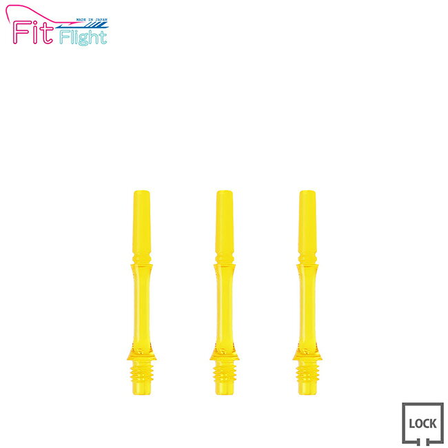 飞镖 - COSMO DARTS(コスモダーツ) Fit Shaft GEAR(フィットシャフト ギア) スリム ロック イエロー ＜2＞　(ダーツ シャフト darts shaft Slim Lock Yellow)