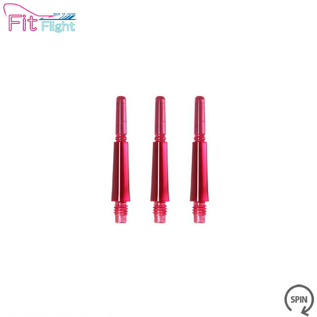 COSMO DARTS(コスモダーツ) Fit Shaft GEAR(フィットシャフト ギア) ノーマル スピン ピンク ＜2＞　(ダーツ シャフト darts shaft Normal Spin Pink)