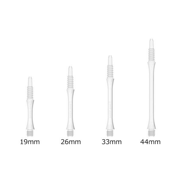 8FLIGHT(エイトフライト) シャフト スリム FIXED ホワイト　(ダーツ シャフト darts shaft 白 8フライト ねじ) 2