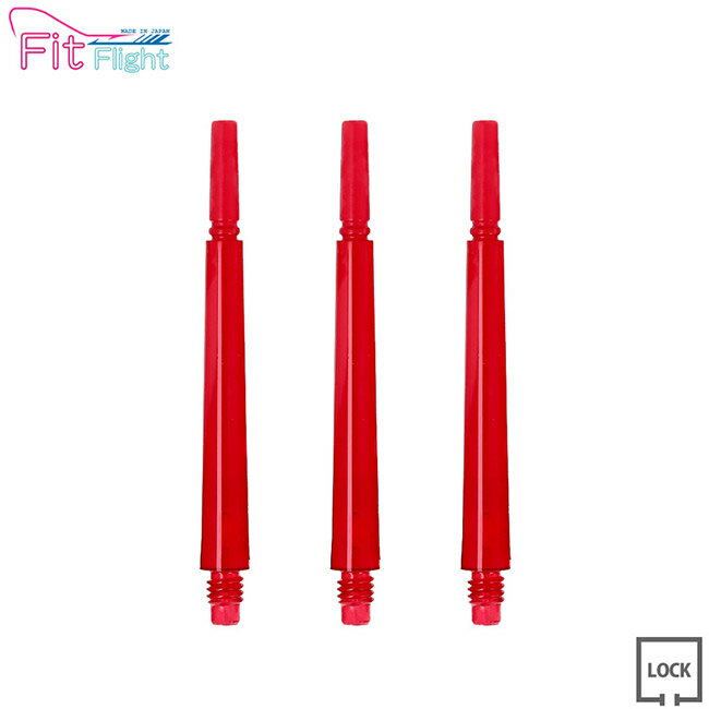 COSMO DARTS(コスモダーツ) Fit Shaft GEAR(フィットシャフト ギア) ノーマル ロック レッド ＜7＞　(ダーツ シャフト darts shaft Normal Lock Red)