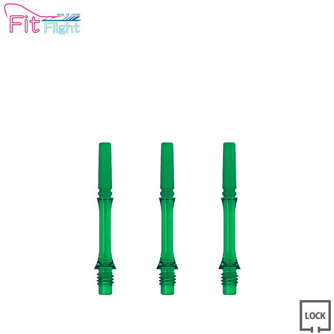 COSMO DARTS(コスモダーツ) Fit Shaft GEAR(フィットシャフト ギア) スリム ロック グリーン ＜2＞　(ダーツ シャフト darts shaft Slim Lock Green)