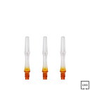 JOKERDRIVER(ジョーカードライバー) 零-ZERO- Gradation SHAFT <クリア 強化タイプ> 18mm(S) <オレンジ> (ダーツ シャフト darts shaft Clear Orange ゼロシャフト グラデーション プラクティス)
