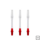 JOKERDRIVER(ジョーカードライバー) 零-ZERO- Gradation SHAFT <クリア 強化タイプ> 31mm(M) <レッド> (ダーツ シャフト darts shaft Clear Red ゼロシャフト グラデーション プラクティス)