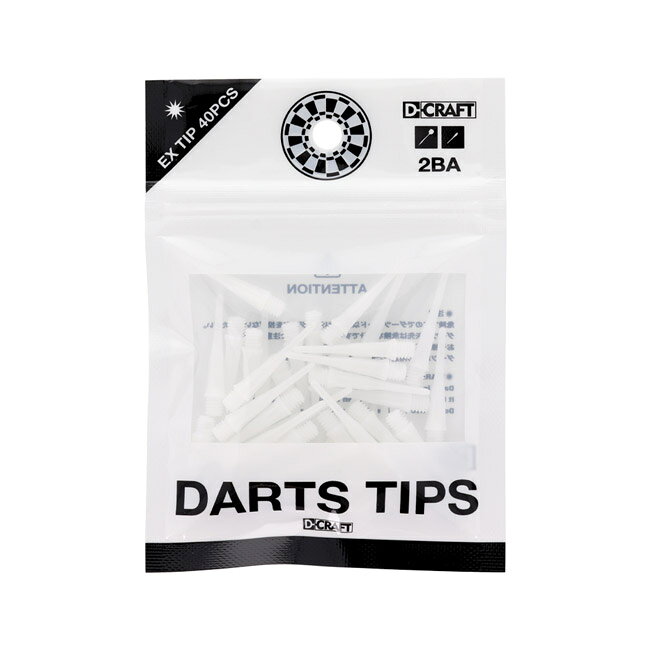 DARTS SHOP Hive (ダーツ ハイブ)のD.CRAFT(ディークラフト) EX TIP(エクストラチップ) 40本入り　(ダーツ チップ ソフトダーツ darts tip)｜アングル3