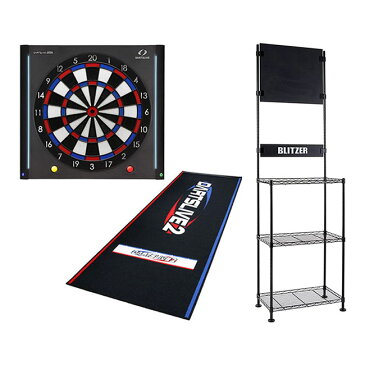 【セット商品】DARTSLIVE-200S＆BLITZER ダーツスタンド BSD21-BK＆DARTSLIVEオリジナル 防炎スローマット(スローラインプリント) セット【ダーツセット ライブ ダーツライブ200S ダーツボード dartslive 200s ダーツ スタンド ソフトダーツ ボード】【あす楽】