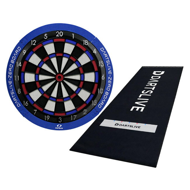 楽天DARTS SHOP Hive （ダーツ　ハイブ）【セット商品】DARTSLIVE-ZERO BOARD ＆ DARTSLIVE 防炎ラベル付スローマット 送料無料