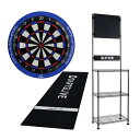 【セット商品】DARTSLIVE-ZERO BOARD & BLITZER ダーツスタンド BSD21-BK & DARTSLIVE Home スローマット　(ダーツ ボード)