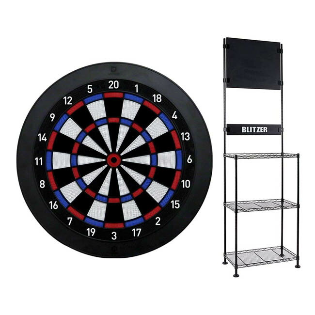 【セット商品】DARTSLIVE Home ダーツライブホーム & BLITZER ダーツ スタンド BSD21-BK & DARTSLIVE3 防炎ラベル付スローマット (ダーツ ボード ダーツセット ソフトダーツボード ダーツライブ)