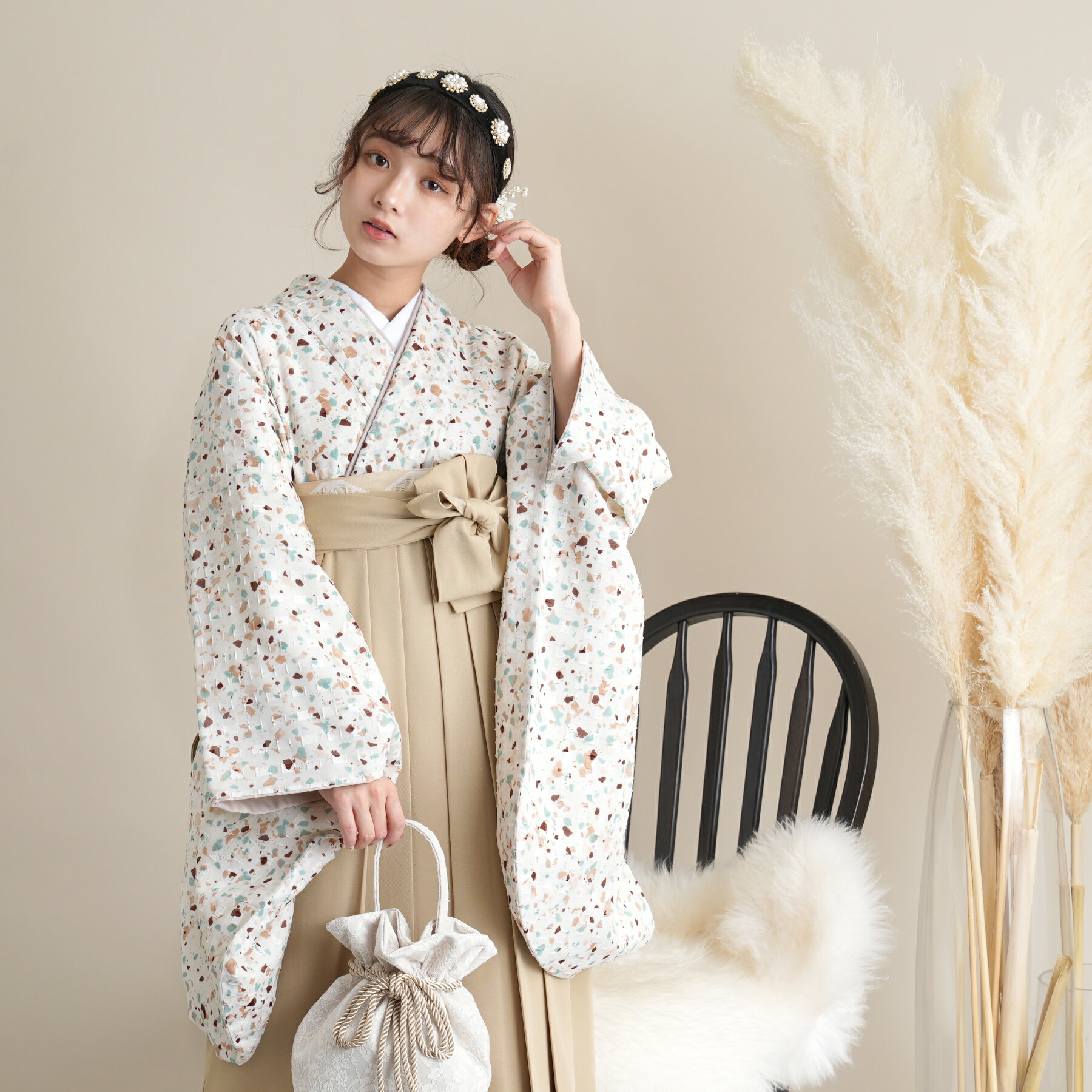 【レンタル】 卒業式 袴 レンタル 17点セット 着物 utatane 袴91-99cm（身長153