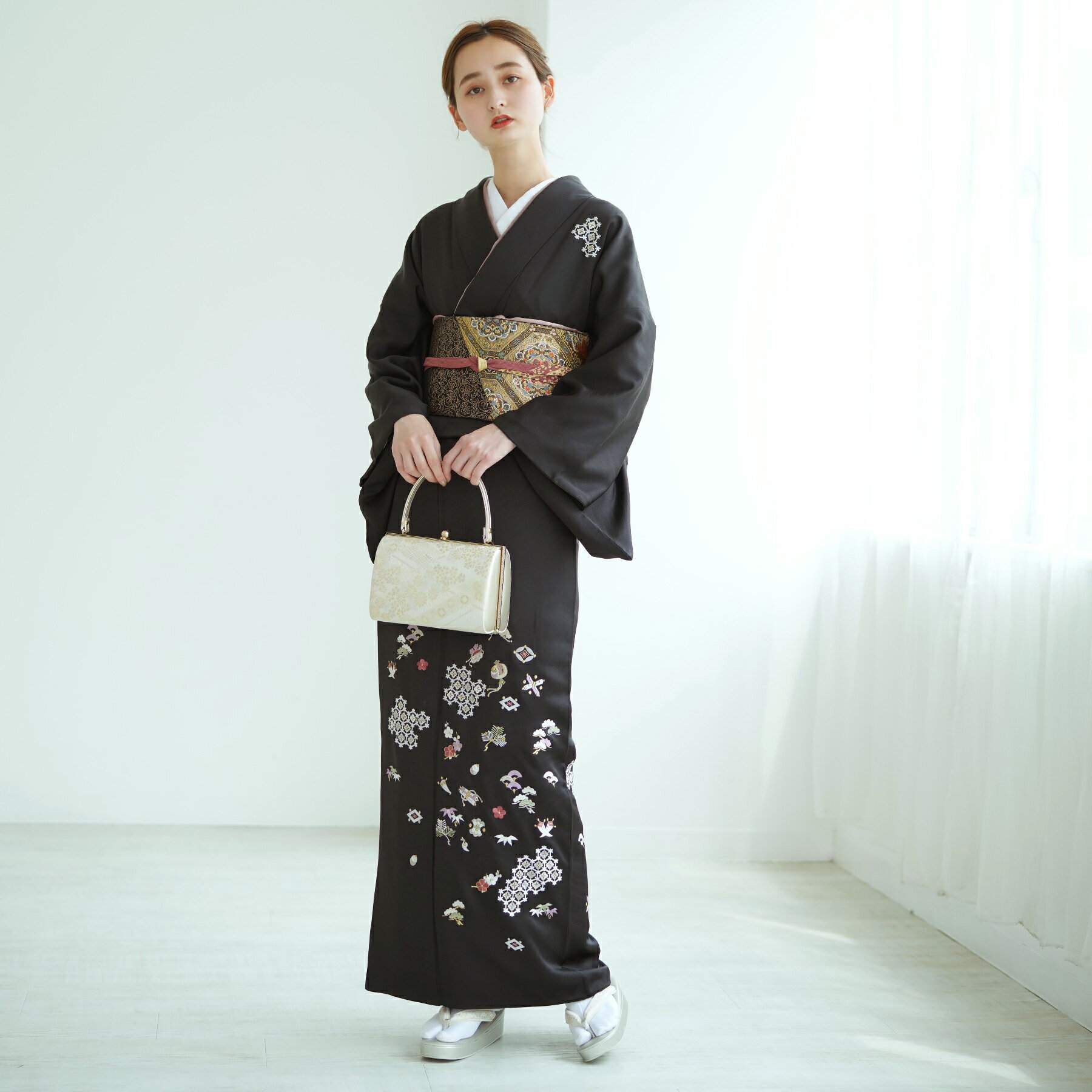 【レンタル】 訪問着 レンタル 結婚式 着物レンタル 20点セット 古典柄 レトロ アンティーク 身