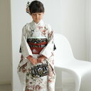 【レンタル】 七五三 7歳 着物 セット JILL STUART / ジル・スチュアート 105cm-135cm前後 七五三 日本製 女の子 七歳 7歳 花 振袖 四つ身 白 子供 茶色 ブラウン 刺繍 上品 大人 ブランド着物 お祝い着 お正月 家族写真 記念撮影 ひな祭り 753
