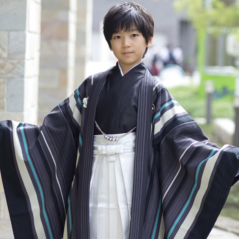 【レンタル】 卒業式 袴 レンタル 小学校 男の子 九重 紋付袴 紋付き ジュニア 女の子 ブランド 着物 袴 9点セット 貸衣装 卒業式 適応身長145〜155cm 古典 モダン レトロ ジュニア 女の子 小学生 黒 白 ブラック ホワイト グレー 男の子 ハーフ成人式