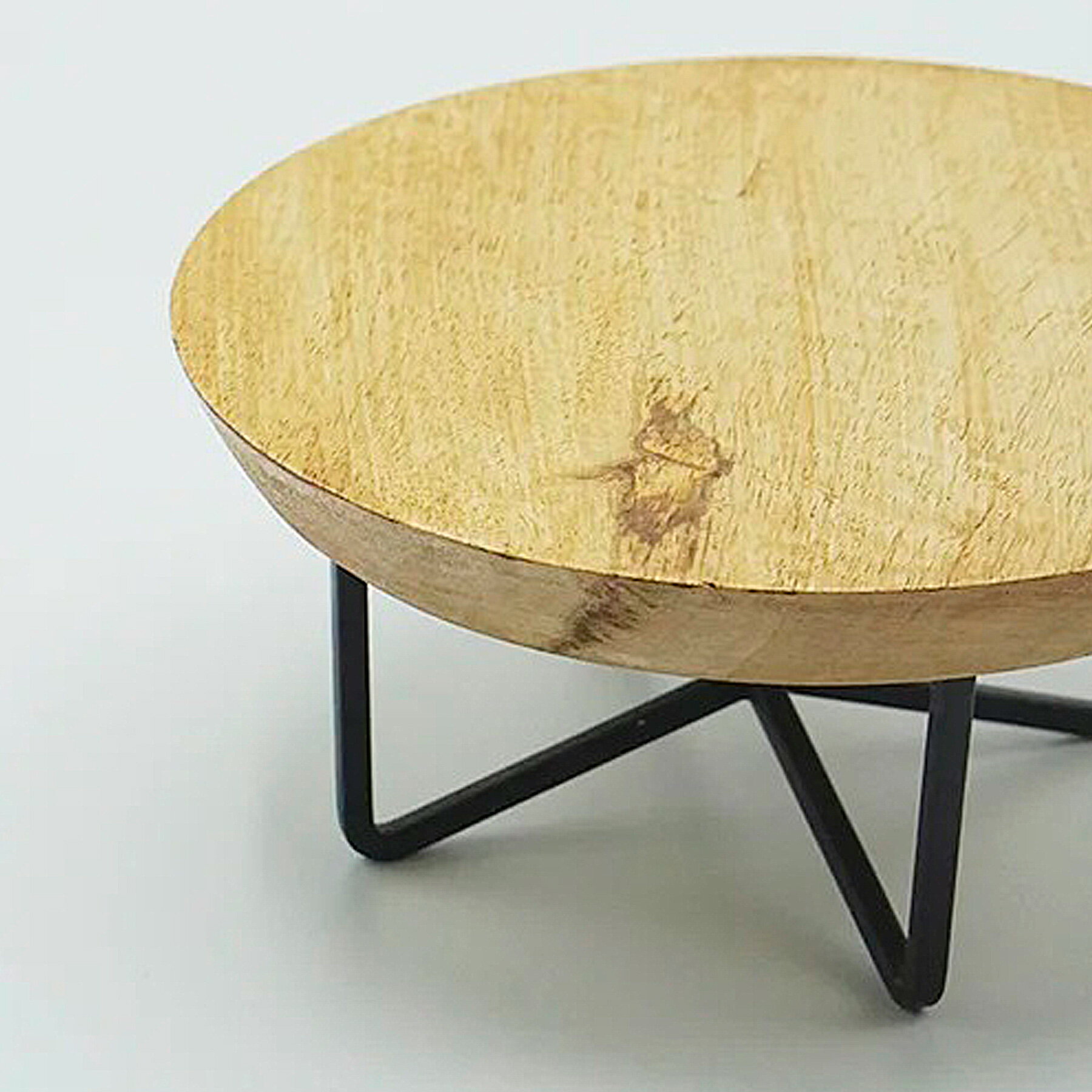 ポッドスタンド 観葉植物スタンド 鉢スタンド フラワースタンド ガーデニング グリーン ベランダ インテリア 花 プランター アイアン サークルコンポート 直径15cm 鉢 植木鉢 プランター 花置き台 展示台 ウッド 木製 ナチュラル インテリア 北欧 通気性