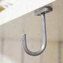 天井 3個セット フック アイアンハンギングフック ハンガー シングル 天井吊るし 耐荷重量1.5kg 壁 ウォール アンティーク風 黒 ブラック アンティーク...