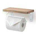 トイレットペーパーホルダーアイアン シングル 白 ホワイト ウッド 木製 1個用 ナチュラル モダン アンティーク風 北欧 インテリア トイレ キッチン DIY リフォーム リノベーション 店舗 ショップ 収納 カフェ