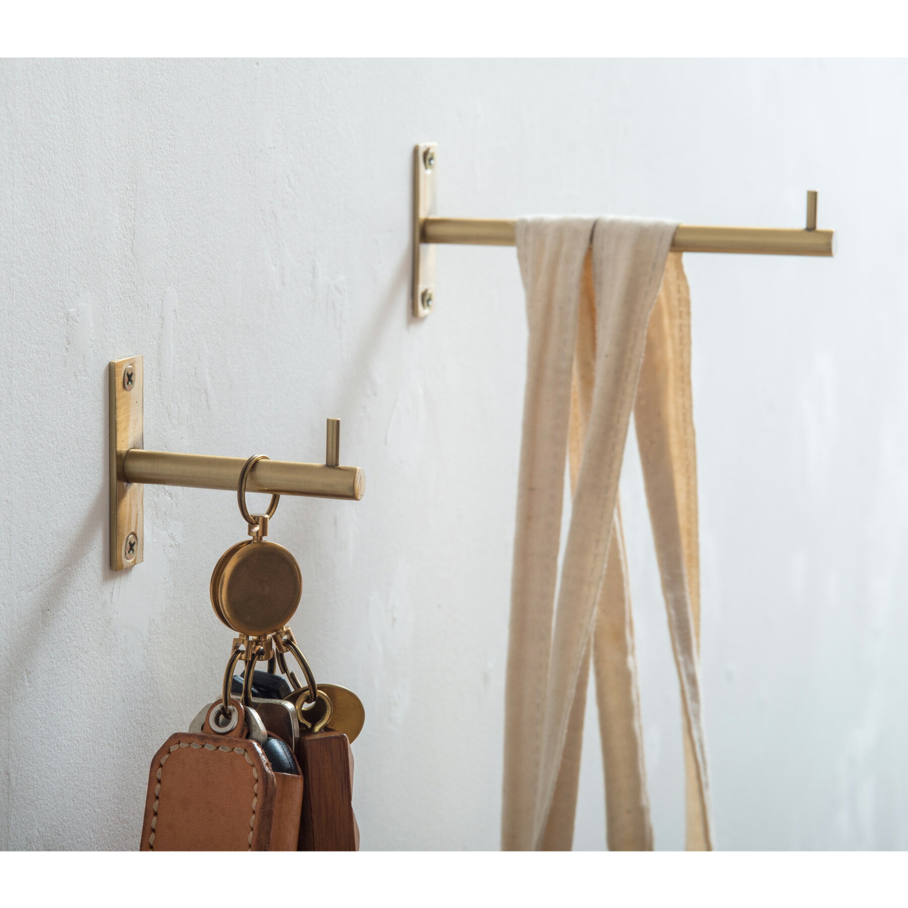 【フック Sサイズ アイアン 2個セット】ウォールフック 壁掛け 引っ掛け 収納 壁 金具 ブラック アンティークゴールド 北欧 アンティーク風 シンプル アイアンフック ディスプレイ おしゃれ インテリア