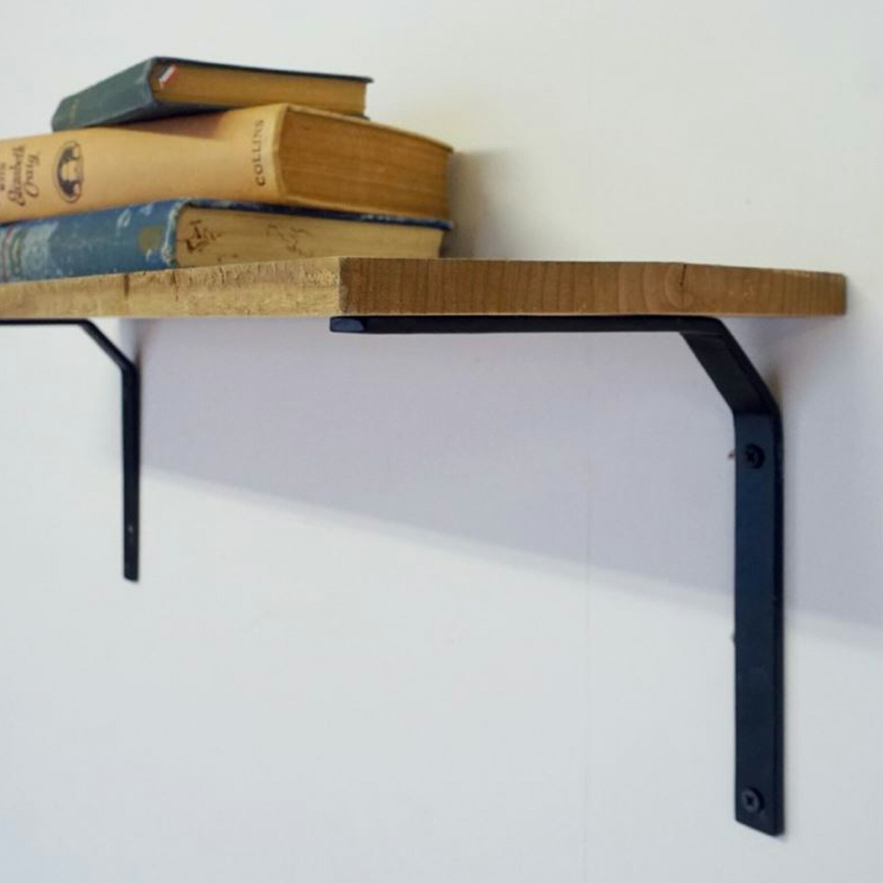 【棚受け アイアンブラケット Lサイズ 2個セット】壁掛け 飾り棚 金具 耐荷重量10kg 壁 ウォールシェルフ アンティーク風 黒 ブラック アイアン 壁面収納 棚 シェルフ リビング 玄関 カウンター 小物 雑貨 取り付け 模様替え DIY インテリア 北欧 おしゃれ カスタマイズ