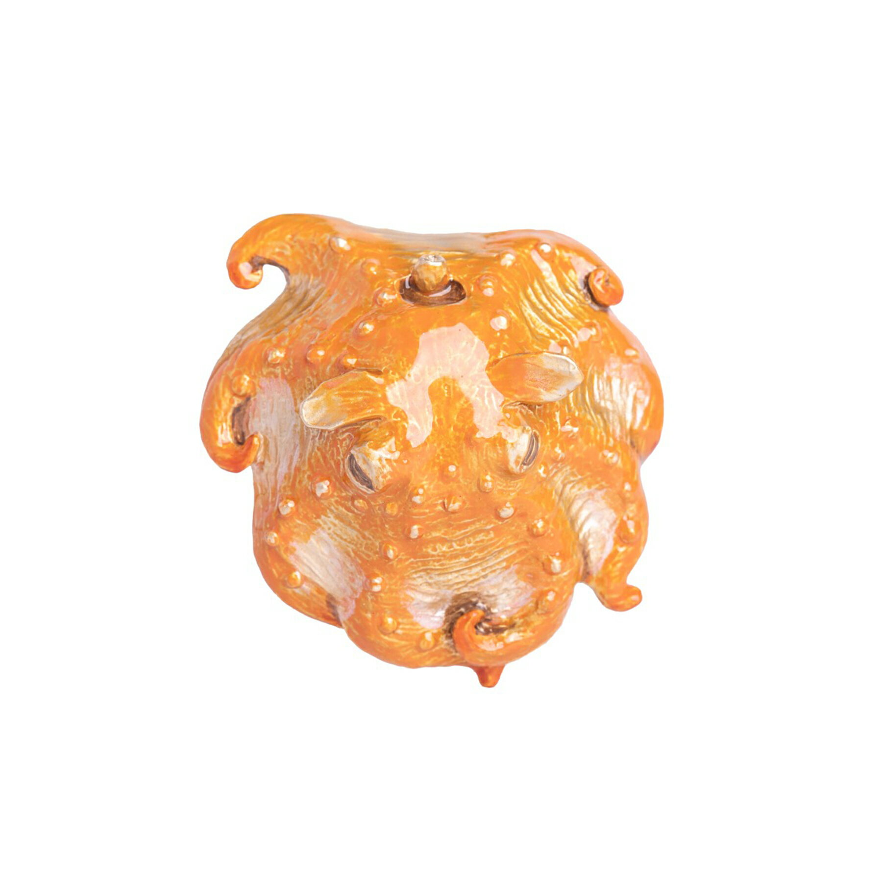 【Palnart Poc ブローチ メンダコ 】 日本製 国産 パルナートポック ハンドメイド ギフト プレゼント メンダコ　Mendako　蛸 たこ オクトパス オレンジ　赤　金　アクセサリー メール便可能