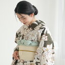 浴衣3点セット(浴衣/帯/下駄) utatane フリーサイズ(身長155-165cm) 浴衣 セット 高級変わり織 レディース 花 浴衣セット ゆかた オリーブ系 女性 ビンテージグリーン 茶色 ラベンダー 格子 ゆり あじさい ニュアンスカラー 昭和レトロ 七夕