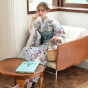 【20%OFF】【utatane×注染工房 日本製小幅生地使用 浴衣3点セット 等間しじら 紺の麻の葉とえんじの菊】特選 注染 本染め 手染め フリーサイズ 浴...
