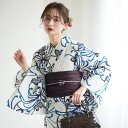 【20%OFF】浴衣 セット 【 utatane×注染工房 注染 浴衣3点セット ( ゆかた・帯・下駄 ) 等間しじら ぼかしネイビー糸菊 】 特選シリーズ 注...