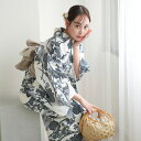 【70%OFF】【utatane 高級変わり織 浴衣3点セット 白地に紺の露芝菊】ここでしか買えない昭和初期アンティーク復刻版 フリーサイズ 浴衣セット(ゆかた...
