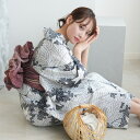 【utatane 高級変わり織 浴衣3点セット 白地に古典紅葉】ここでしか買えない昭和初期アンティーク復刻版 フリーサイズ 浴衣セット(ゆかた・帯・下駄)ですぐ...