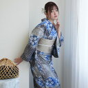 【10%OFF】【utatane 有松絞り 浴衣3点セット 墨色にサファイアの花】特選シリーズ 伝統工芸 国内縫製 手縫い併用希少 一生もの フリーサイズ 単衣...