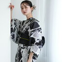 【ニコアンティーク 高級変わり織 浴衣3点セット 波うさぎ オリーブブラック】みんなと違う浴衣を着よう!個性派きものブランドNicoAntiqueの2025年新...