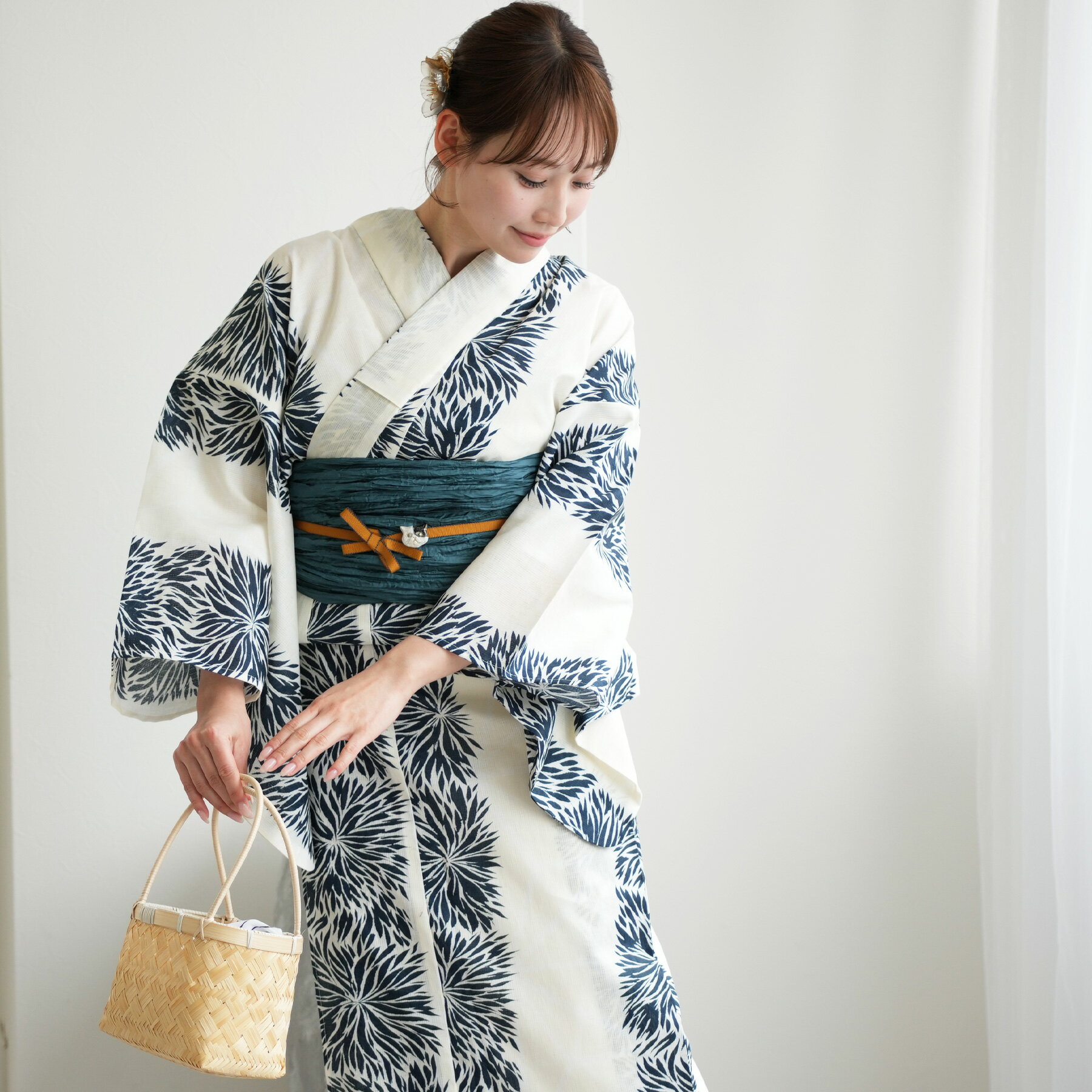 楽天市場】麻の葉（柄菊）（浴衣セット｜和服）：レディース