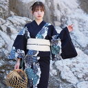 【utatane 高級変わり織 浴衣3点セット かすれ紺地に連なる疋田菊】ここでしか買えない昭和初期アンティーク復刻版 フリーサイズ 浴衣セット(ゆかた・帯・下...