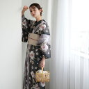 【utatane 高級変わり織 浴衣3点セット かすれ黒ぼかしの梅】ここでしか買えない昭和初期アンティーク復刻版 フリーサイズ 浴衣セット(ゆかた・帯・下駄)で...
