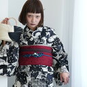【ニコアンティーク 高級変わり織 浴衣3点セット 幻想戯曲 ブラック】みんなと違う浴衣を着よう!個性派きものブランドNicoAntiqueの2025年新作 フリ...