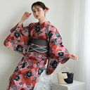 【ニコアンティーク 高級変わり織 浴衣3点セット 芙蓉エフェクト レッド】みんなと違う浴衣を着よう!個性派きものブランドNicoAntiqueの2025年新作 ...