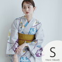 【30%OFF】【utatane 高級変わり織 浴衣3点セット グレーに露芝紋の古典花】ここでしか買えない昭和初期アンティーク復刻版 プチサイズ(150-160...