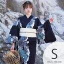 【utatane 高級変わり織 浴衣3点セット かすれ紺地に連なる疋田菊】ここでしか買えない昭和初期アンティーク復刻版 プチサイズ(150-160cm)Sサイズ...