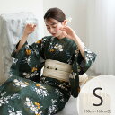 【utatane 高級変わり織 浴衣3点セット 錆緑に照る菖蒲】ここでしか買えない昭和初期アンティーク復刻版 プチサイズ(150-160cm)Sサイズ 浴衣セッ...