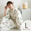 【ニコアンティーク 高級変わり織 浴衣3点セット オフホワイトに柘榴】 個性派きものブランドNicoAntiqueの新作 トール(165-175cm)L 浴衣セット(ゆかた・帯・下駄)ですぐお出かけ ニュアンスカラーレトロ うたたね 国産生地 国内染色