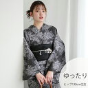 【utatane 高級変わり織 浴衣3点セット グレーに重なる古典菊】ここでしか買えない昭和初期アンティーク復刻版 ゆったりサイズ(ヒップ約130cm位まで対応)3Lサイズ 浴衣セット(ゆかた・帯・下駄)うたたね 上質 国産生地 国内染色