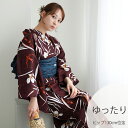 【30%OFF】【ニコアンティーク 高級変わり織 浴衣3点セット えんじに菖蒲とつばめ】みんなと違う浴衣を着よう!個性派きものブランドNicoAntique ゆ...