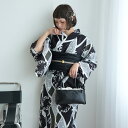 【17%OFF】【ニコアンティーク セパレート高級変わり織 二部式浴衣3点セット 波うさぎ オリーブブラック】みんなと違う浴衣を着よう!個性派きものブランドNicoAntiqueの2025年新作 フリーサイズ 浴衣セット(ゆかた上下・帯・下駄) 大正浪漫 レトロ 国産生地 国内染色