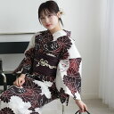 【ニコアンティーク セパレート高級変わり織 二部式浴衣3点セット えんじぼかしの菊と扇面】みんなと違う浴衣を着よう!個性派きものブランドNicoAntiqueの...