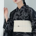 【utatane 綿100% 渦編み半幅帯 生成】 日本製 帯単品 生成り ホワイト 白 涼しげ 透け感 編み レディース 女性 四寸帯 単帯 ゆかた帯 国産 ...