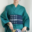 【10%OFF】【utatane 綿麻 清江絞り 有松染め 兵児帯 菱 くすみ紺】レディース 女性 日本製 国産 夏用 浴衣 夏着物 天然素材 麻混 天然素材 ...