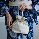 【utatane 2wayリボン ショルダー巾着バッグ】普段使いもできる、袴(はかま)用バッグ/浴衣(ゆかた)用バッグ 日本製 国産生地 袴 卒業式 ミニバッグ ブランド レース アイボリー