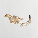 【数-SUU- 帯留め 疾駆】 日本製 国産 ハンドメイド ギフト プレゼント 馬 ホース 動物モチーフ パール 和装小物 おしゃれ 個性的 専用豪華ボックス