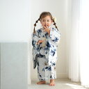 【ニコアンティーク kids 高級変わり織 子供浴衣3点セット 女の子 フロスティブルーとスモーキークオーツの花】個性派きものブランドNicoAntique こども浴衣セット ( ゆかた・帯・下駄 ) 3歳 4歳 5歳 6歳 7歳 8歳 9歳 10歳 キッズ 国産生地 国内染色